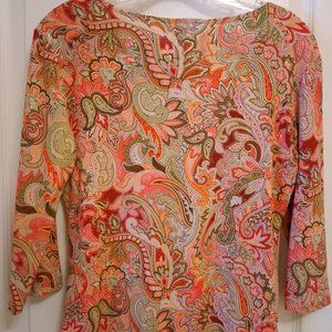 Brittany Black paisley blouse
